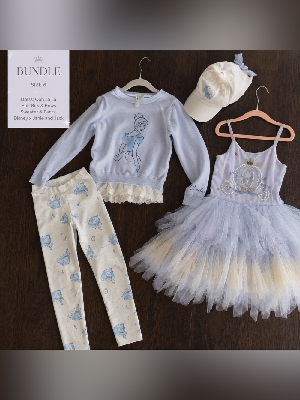 Cinderella Outfits Bundle - Size 6x/7